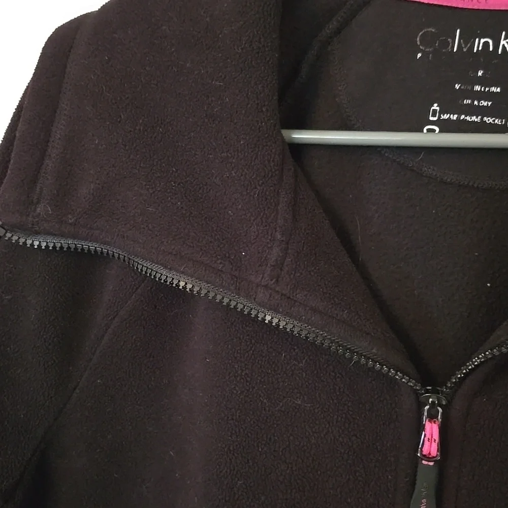 Calvin Klein Black Fleece Jacket Size Large